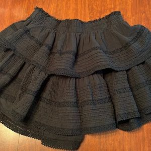 aerie black skirt. Size Medium. Love shack fancy dupe!!